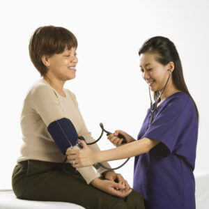 A patient receiving preventive health services.